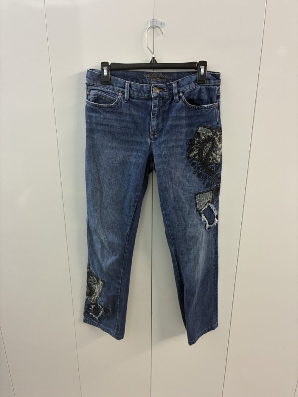 Lauren Ralph Lauren Women's Embroidered Jeans Size 6 Indigo Modern Slim